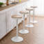 Tabouret pivotant en bois massif Aigan