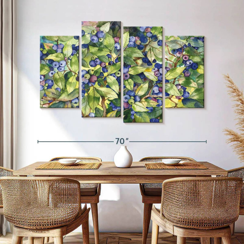 Yarlin Forest Blueberries, 42" H x 68" W