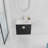 Minaya 23.8'' Wall Mounted Single Bathroom Vanity with Ceramic Top Bathroom Vanity, Bathroom Storage Cabinet