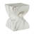 Cement Geometric Side Table with Artificial Terrazzo Finish