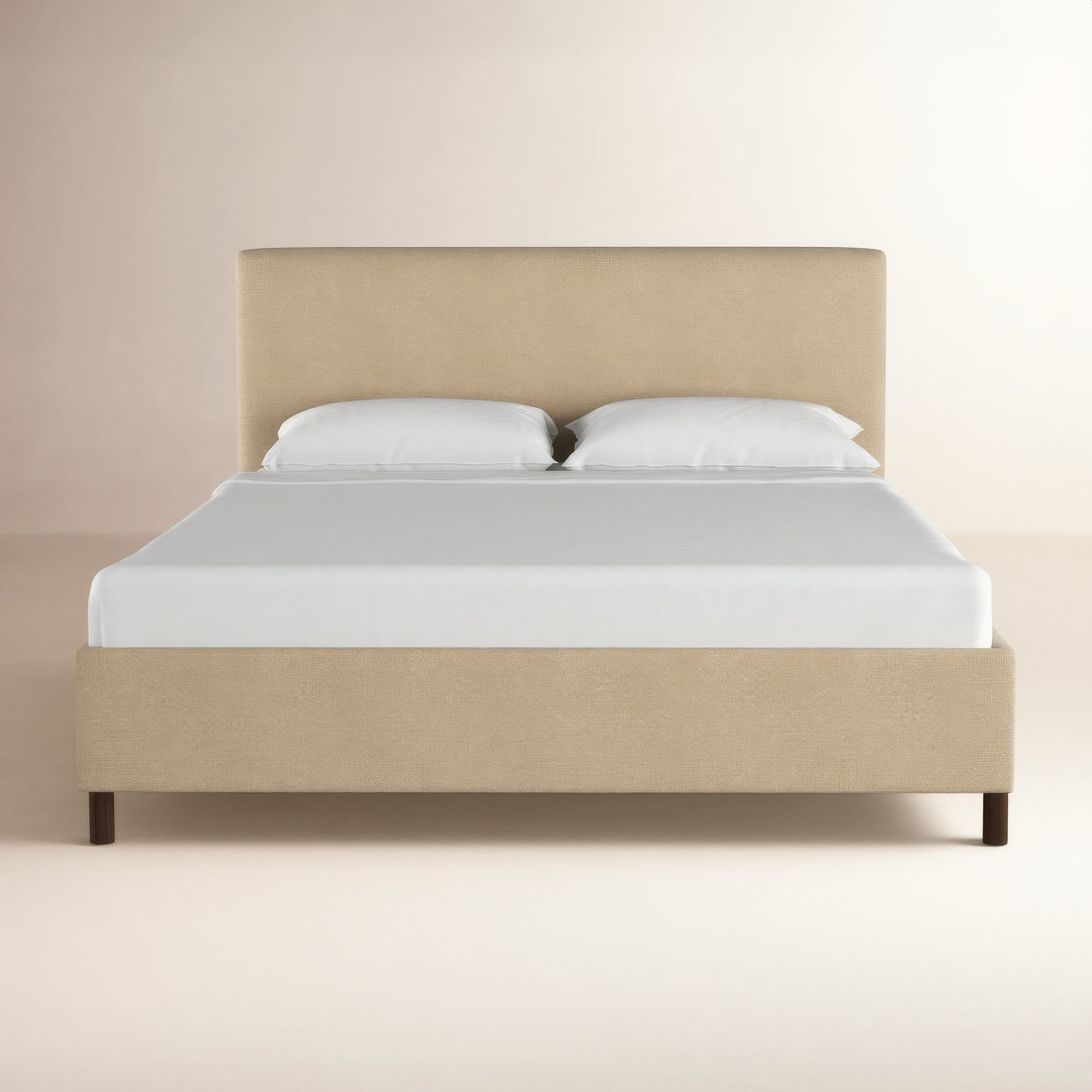 Eisley Upholstered Bed, King, Classic Sandstone Linen