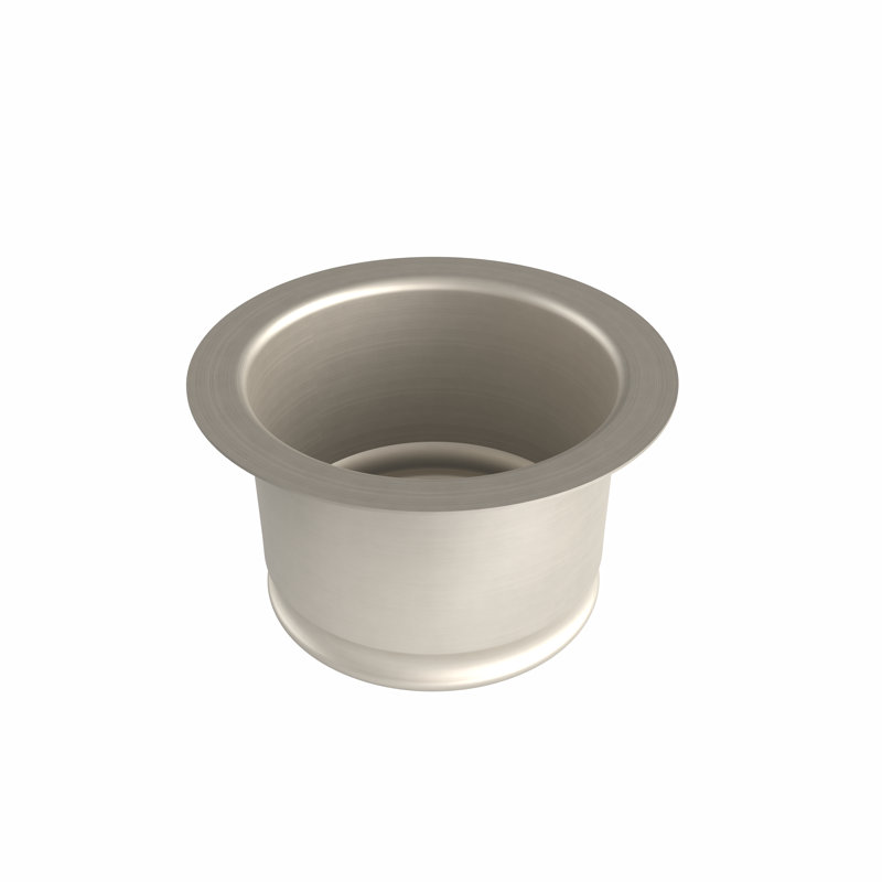 Drain, bride d'évacuation, rallonge, Nickel satiné