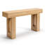 Console de 63 po de largeur, canapé de style campagnard, table d'entrée étroite à grain de bois chaud-132680170-132680168-132680166