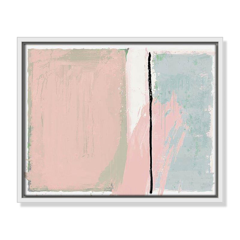 «Pastel Opulance Print» par Casa Fine Arts, Blanc, H 12,5 po x l 15,5 po x P 2 po
