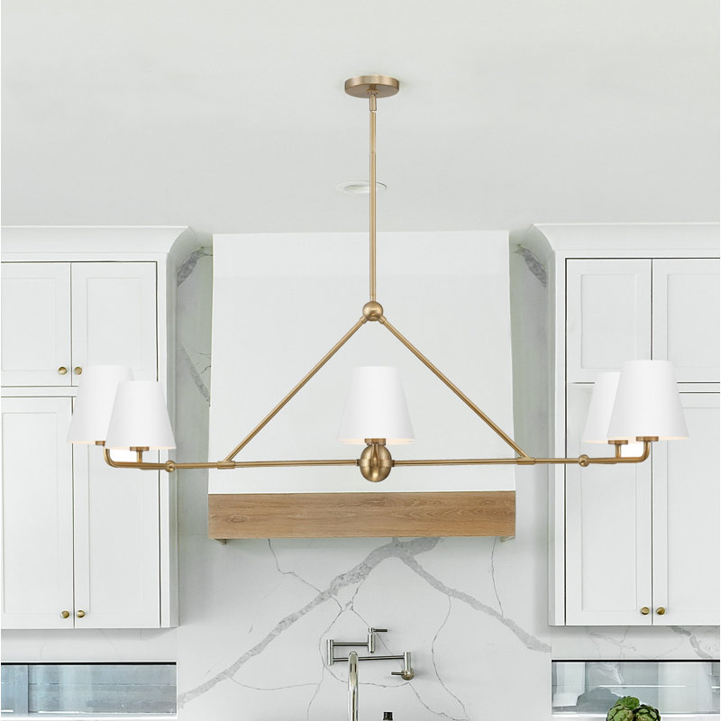 Kinston 6-Light Chandelier, White