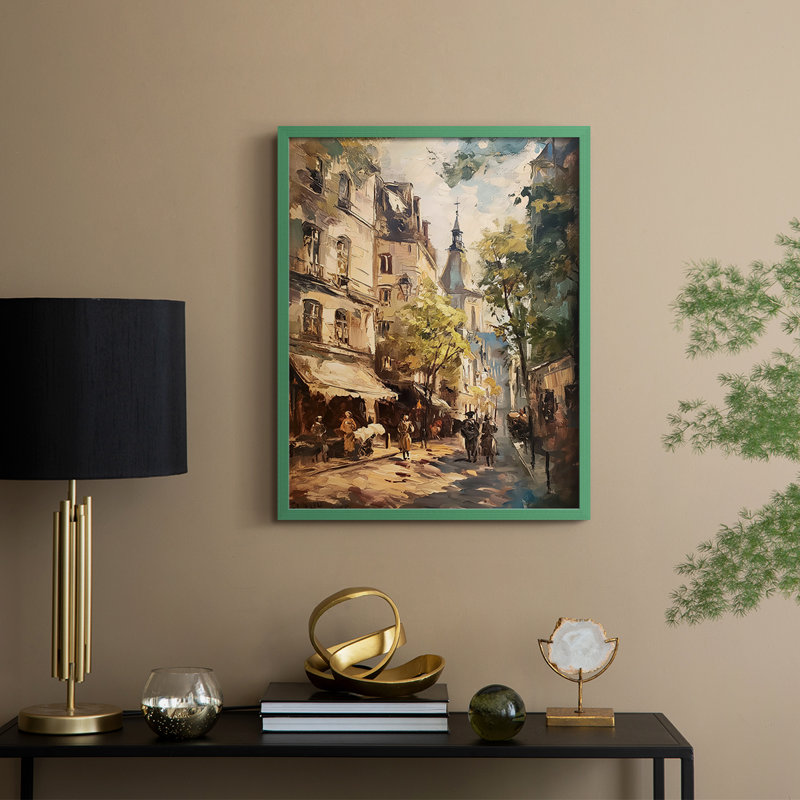 LANDSCAPES Series CECXC, reproduction encadrée - bois massif, H 11 po x l 9 po, Vert