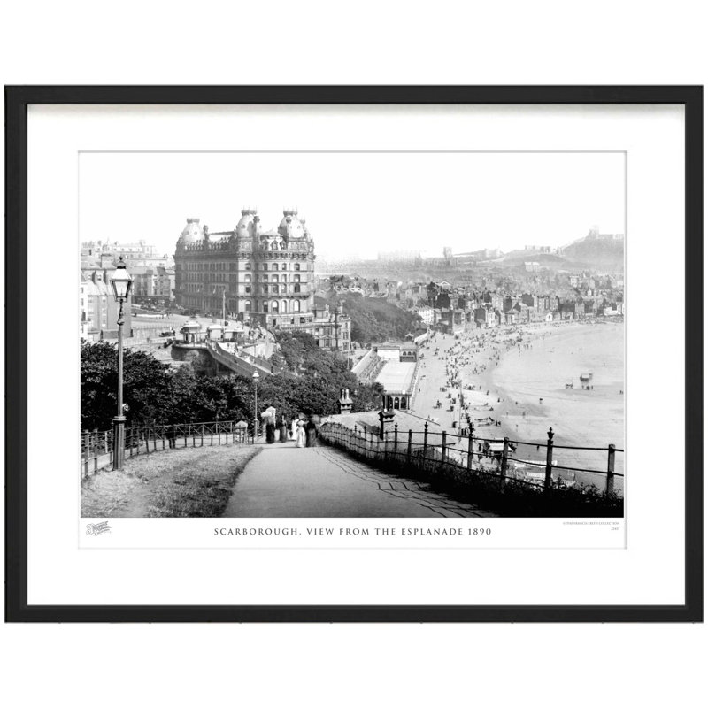 Scarborough, View From The Esplanade 1890 by Francis Frith - Single Picture Frame Print, 60cm H x 80cm W x 2.3cm D