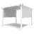 10 pi. L 10 pi. D Pergola en acier avec auvent-95163437