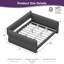 Très grand lit plateforme tapissier en laine d'agneau avec port de charge USB, tissu moelleux doux, structure en bois robuste, aucun sommier nécessaire, capacité de 600 lb, conception minimaliste moderne-577619252