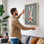 Graphic Rabbit Retro - Wrapped Canvas-1845056759-1845056756