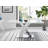 Edzard Chrome & White High Gloss Dining Table Set with 6 Luxury Faux Leather Dining Chairs-1302508628
