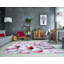 Tapis gris à motif floral Achante-1507132848