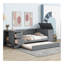 Lit de jour simple avec accoudoirs de rangement, lit gigogne et station de charge-1992196180