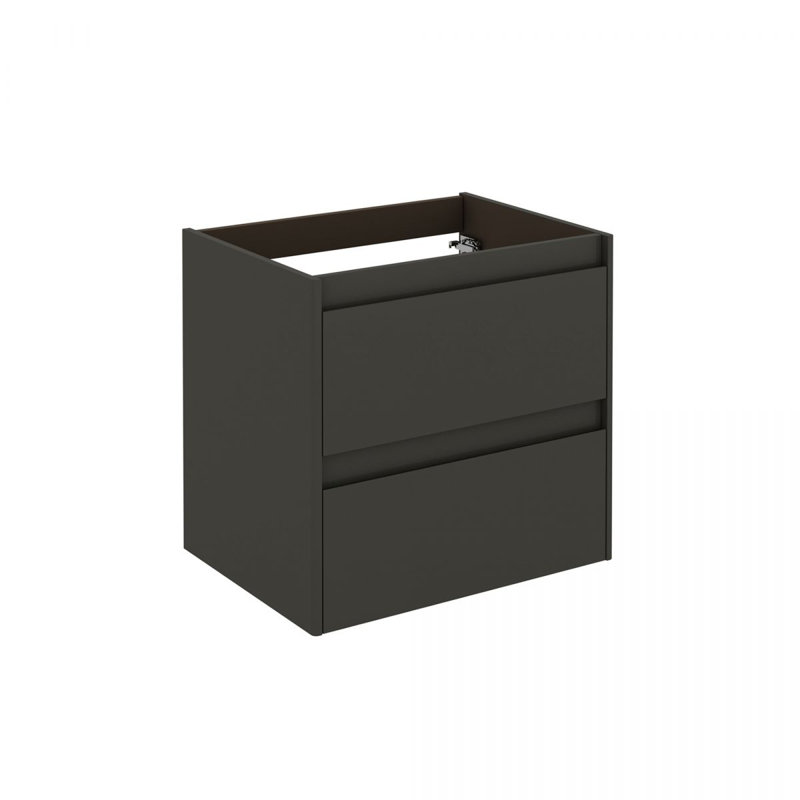 Ambra 23.4'' W Single Bathroom Vanity Base, Glossy Anthracite