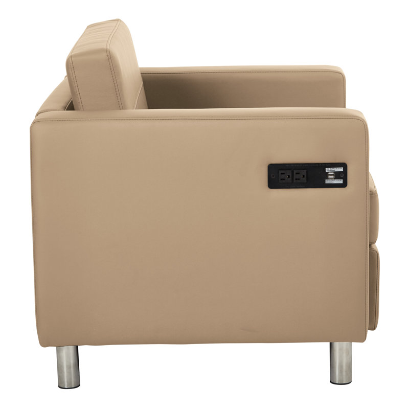 Chaise de réception l 32,5 po Procter, Chamois