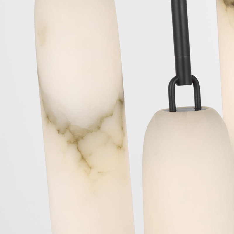 Kelly Wearstler Formosa 3-Light Pendant with Alabaster, Bronze