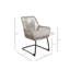 Fauteuil d'extérieur en PE avec support à ressorts, ensemble de 2