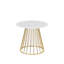 Jacques Pedestal Pristine Engineered Marble Dining Table-927559121