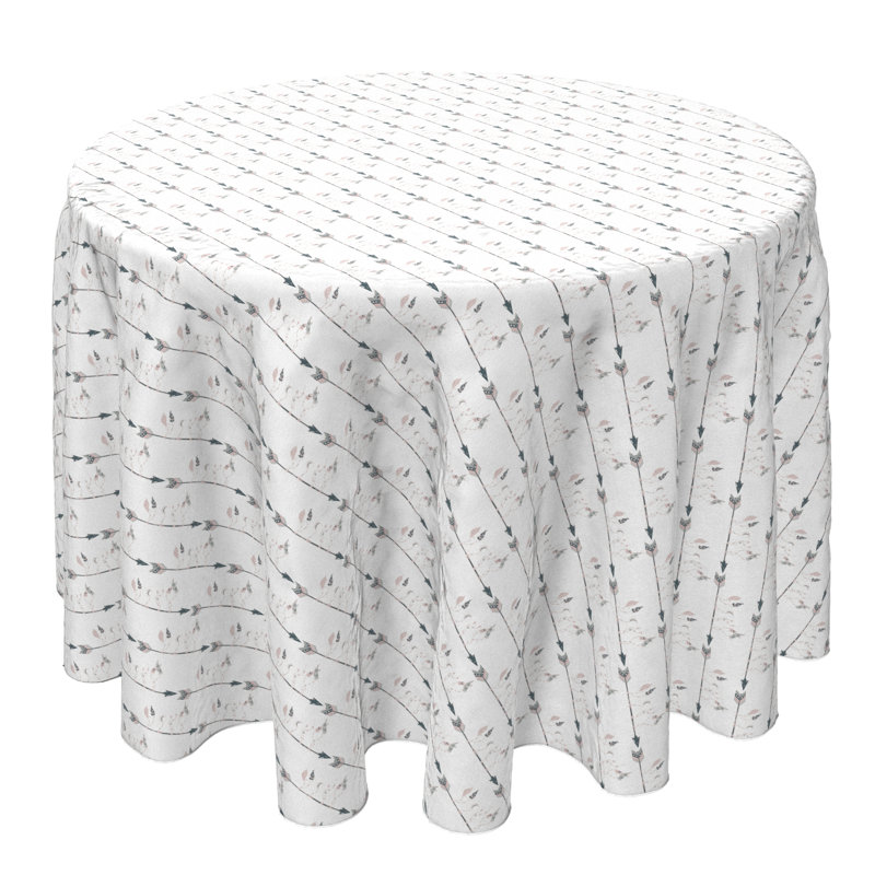 Round Cotton Twill Tablecloth