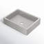 Lavabo de salle de bain rectangulaire à double montage en béton fabriqué à la main NativeStone Nipomo-17150708