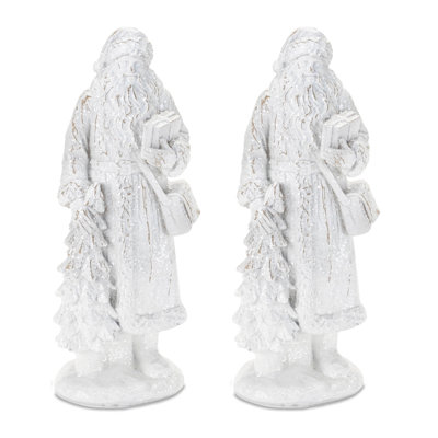 Figurine de père Noël scintillante (ensemble de 2)
