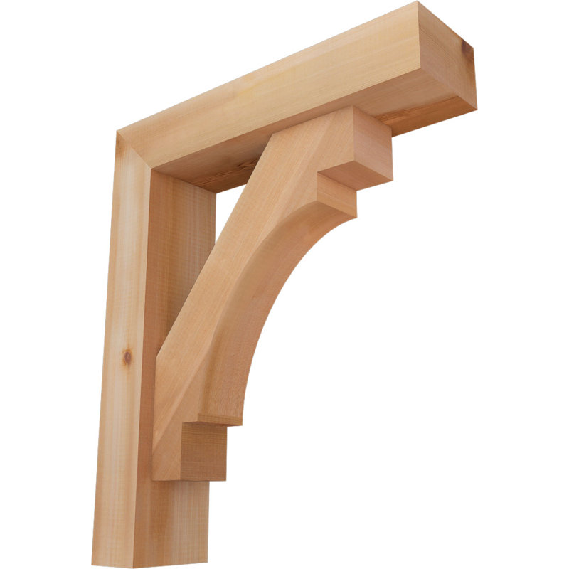 Support Merced Block avec support décalé, 26 x 22, Cèdre rouge occidental de l 5 1/2 po (lisse)