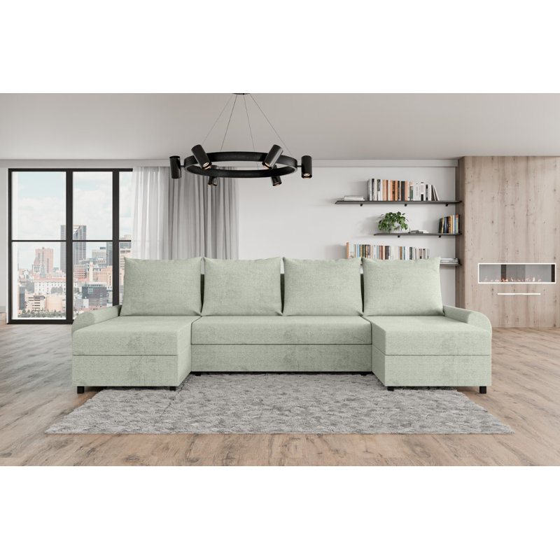 Benedicto 5 Seater Corner Sofa , Light gray - Matana01