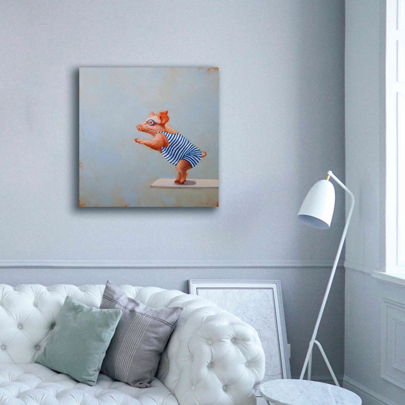 " The Plunge " by Lucia Heffernan, 37" H x 37" W x 1.5" D