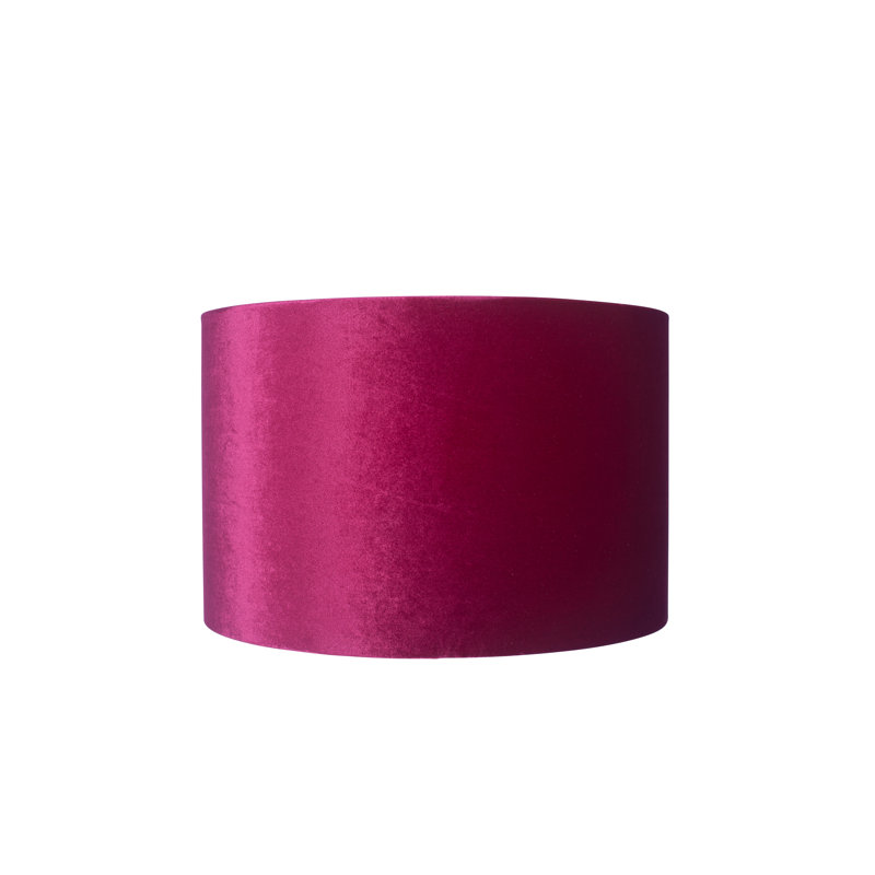 Aimon 16cm H Velvet Drum Lamp Shade ( Clip On ), Raspberry
