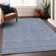 Premium Machine Washable Prisco Blue Rug