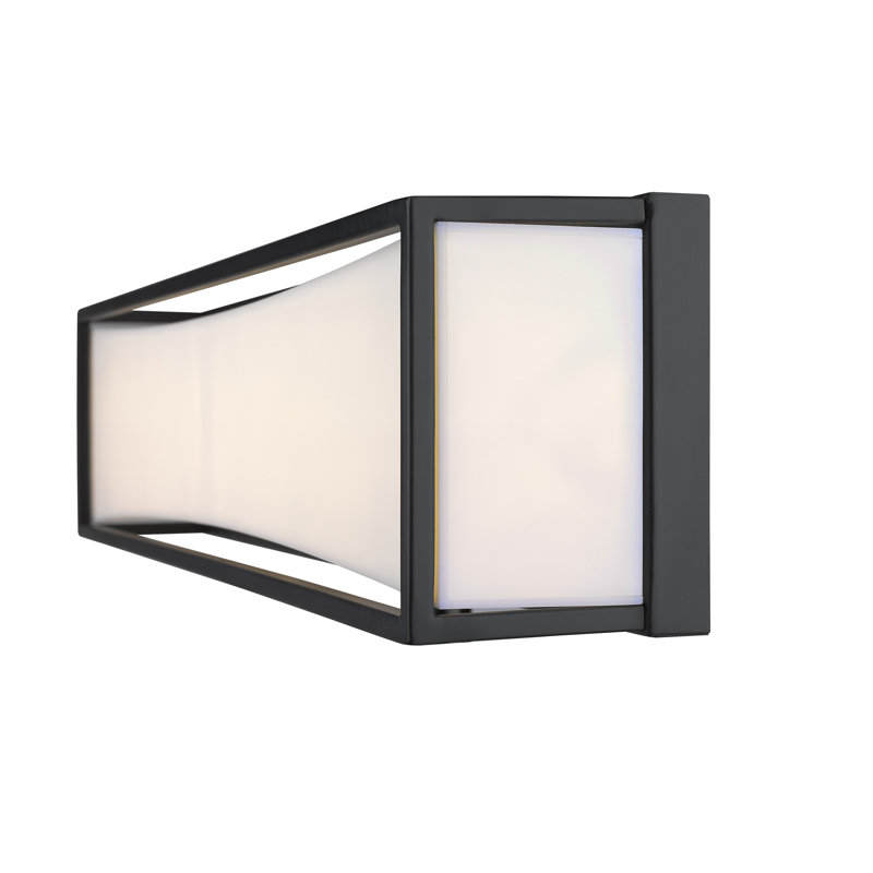 Éclairage pour salle de bain 2 lumières DEL à intensité variable Taio, Noir mat