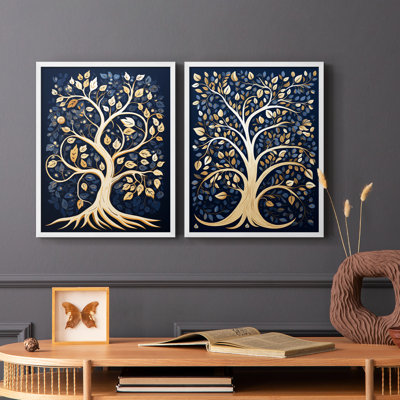 «LANDSCAPES Series Cxxxi» - reproduction encadrée de qualité supérieure - prête à être accrochée - aucun clou requis - aucun clou requis