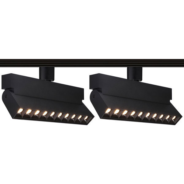 Motrackcao LED Track Lighting Heads H Type Track Light Heads Dimmable Rail Ceiling Spotlight Fixtures Accent Art Task,2700K-6500K Stepless