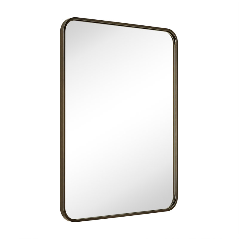 Miroir de salle de bain Aria, Bronze frotté à l'huile, 32 po x 24 po