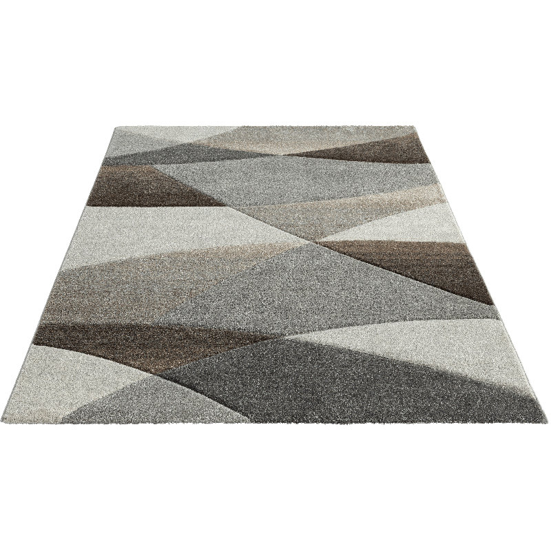 Hivda Waves Pattern Area Rug, Rectangle 160 x 230cm