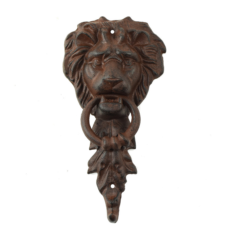 Heurtoir de porte en fonte tête de lion