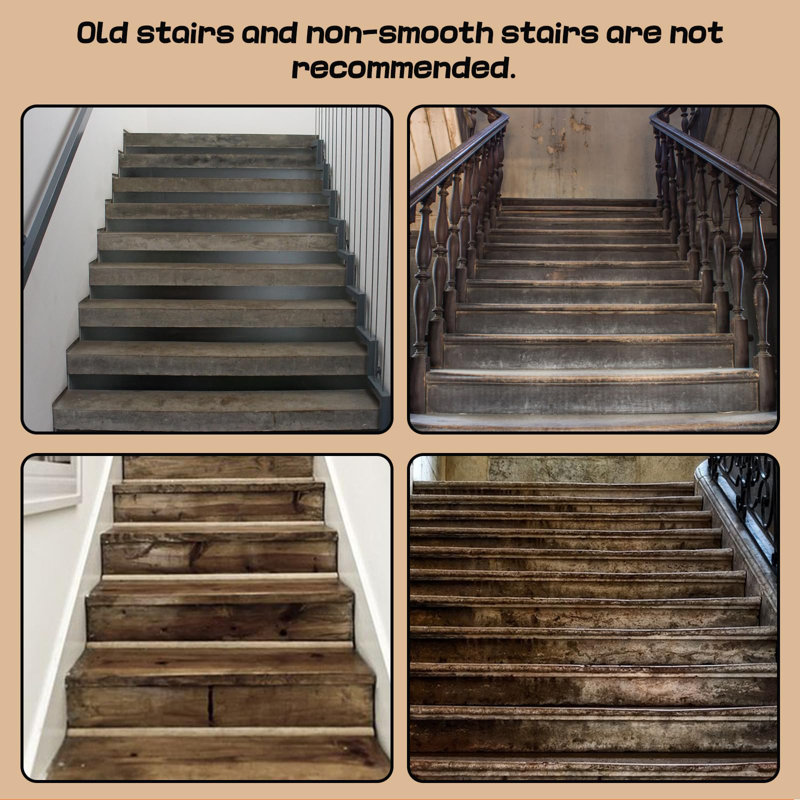 Tapis d'escalier pour tapis d'escalier en bois 15 pièces - 8 x 30 po Tapis d'escalier intérieur antidérapant, 15