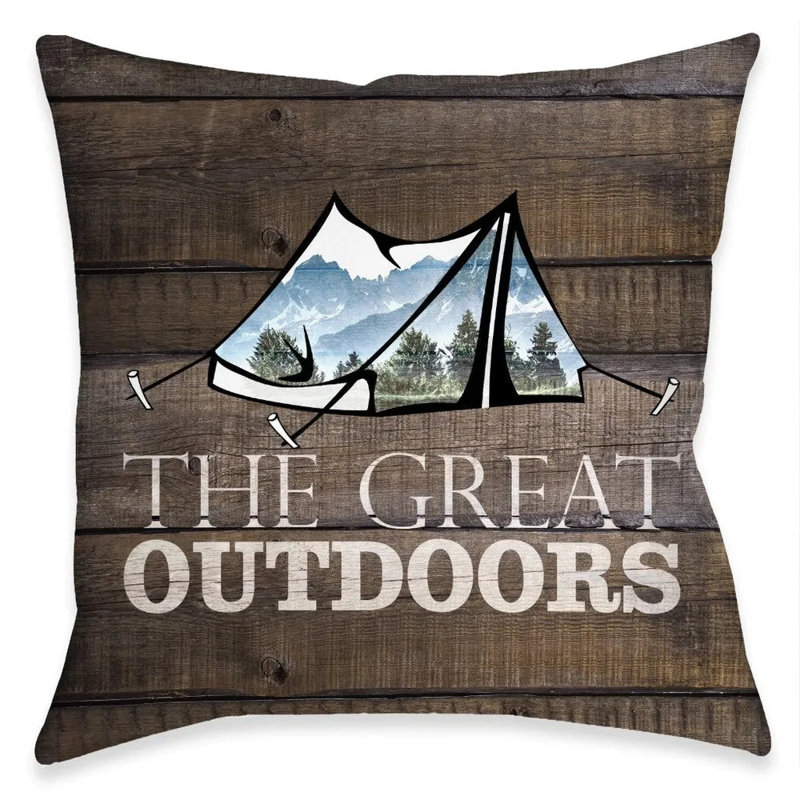 Coussin décoratif intérieur / extérieur en polyester Adventure