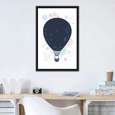 Montgolfière - impression d'art graphique