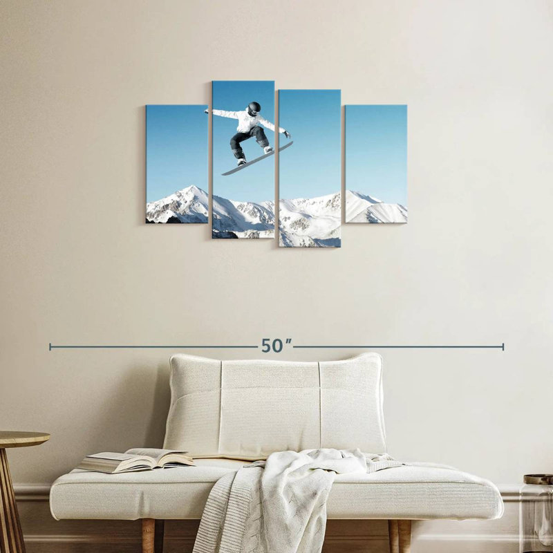 Snowboard athlete leap Sireci, H 22 po x l 36 po