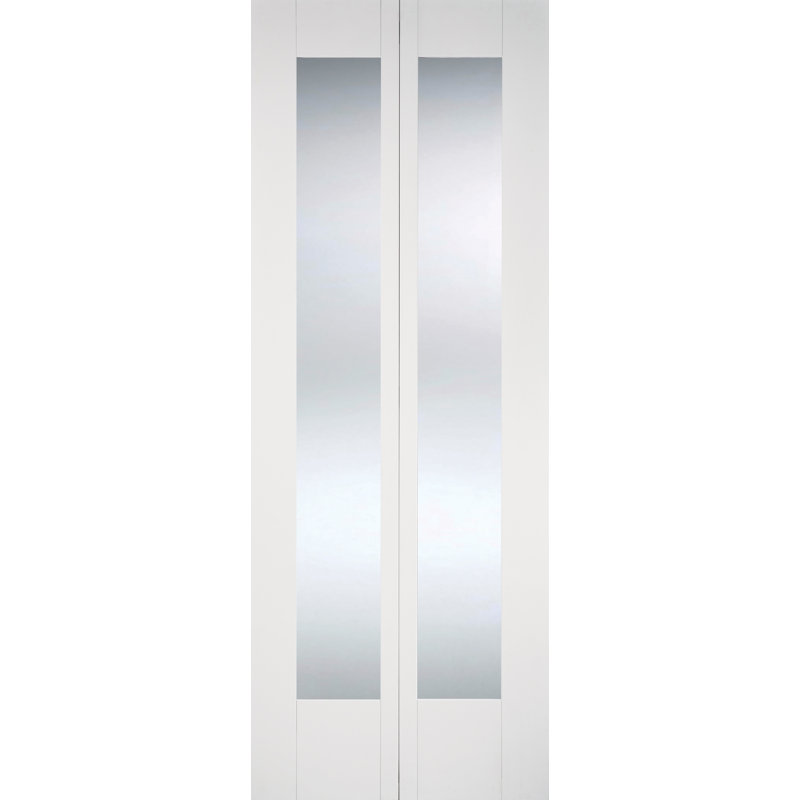 Pattern 10 Bi-fold Primed White Doors 686 x 1981, 762mm x 1981mm