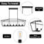 Luminaire suspendu 7 lumières pour îlot de cuisine-214934063