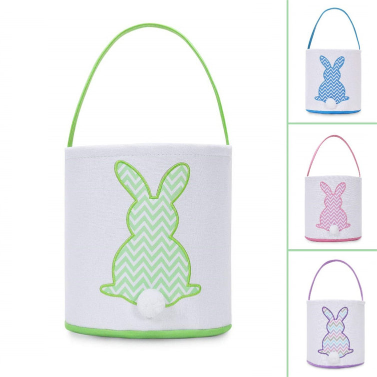 Easter Themed Candy Bags Baskets Non-woven Fabric Handbag Portable