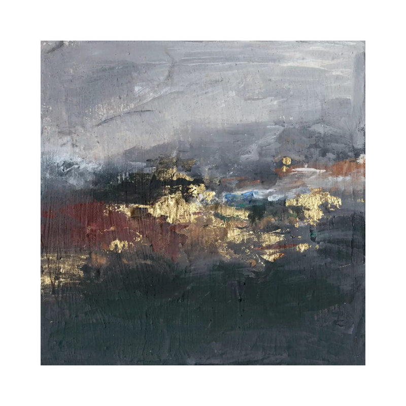 Mountains In The Mist II by Joyce Combs - Wrapped Canvas Painting, 30.48 cm H x 30.48 cm W