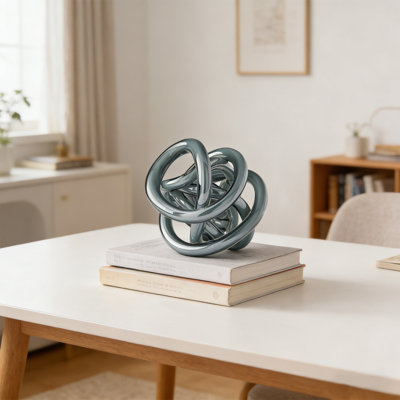 Sculpture en verre soufflé à la main, nœuds d'art en verre, convenant à la décoration intérieure
