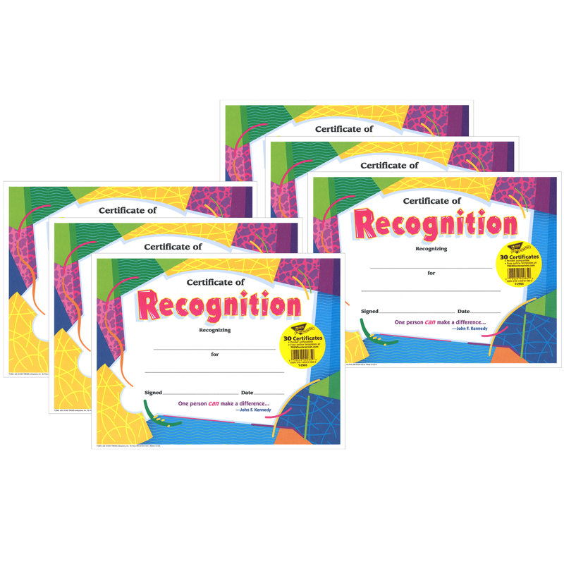 Certificat de reconnaissance
