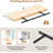 Rustic Solid Pine Wood Floating Shelves, Wall-Mounted Shelf Set Of 2 For Storage And Decor, 16"W X 7"D, Natural Unfinished