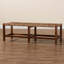Banc en bois massif Dannilynn