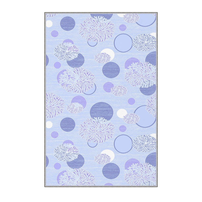 Soft Hall Carpet (2.6 x 4.9 ft), 100% Polyester, 0.3 in Pile Height | Antibacterial, Non-Slip Underside, 650 g/m² | Machine Washable, 3D Digital Print | Perfect for Living Room, Entryway & Bedroom Décor
