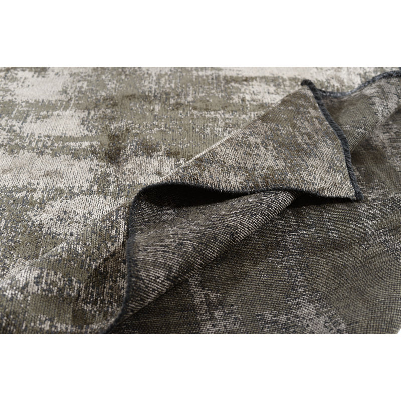 Tapis abstrait kaki / beige / gris Rapture, Rectangle 7 pi 10 po x 11 pi 2 po